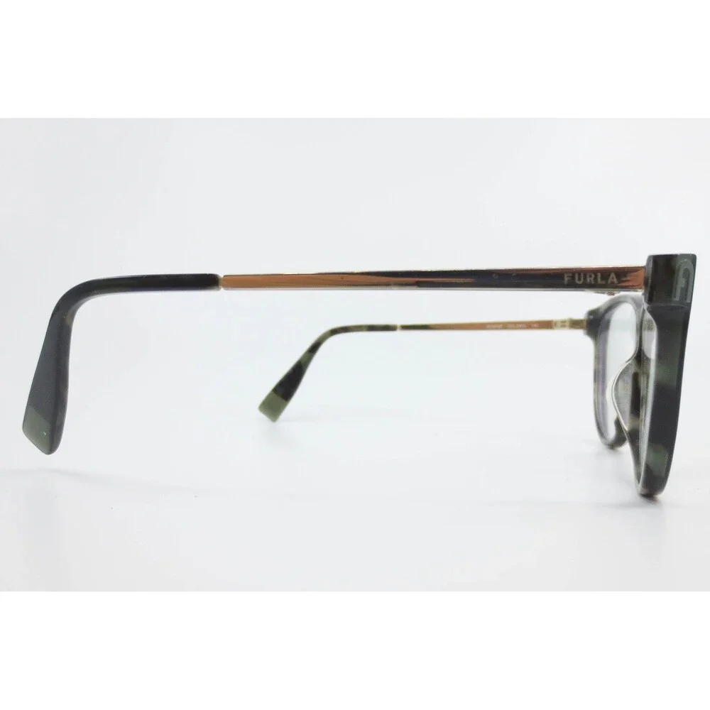 Furla VFU615K Green Tortoise Cat Eye Eyeglasses Frames 53-18-140 COL.09GC